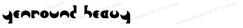 yenround heavy字体转换